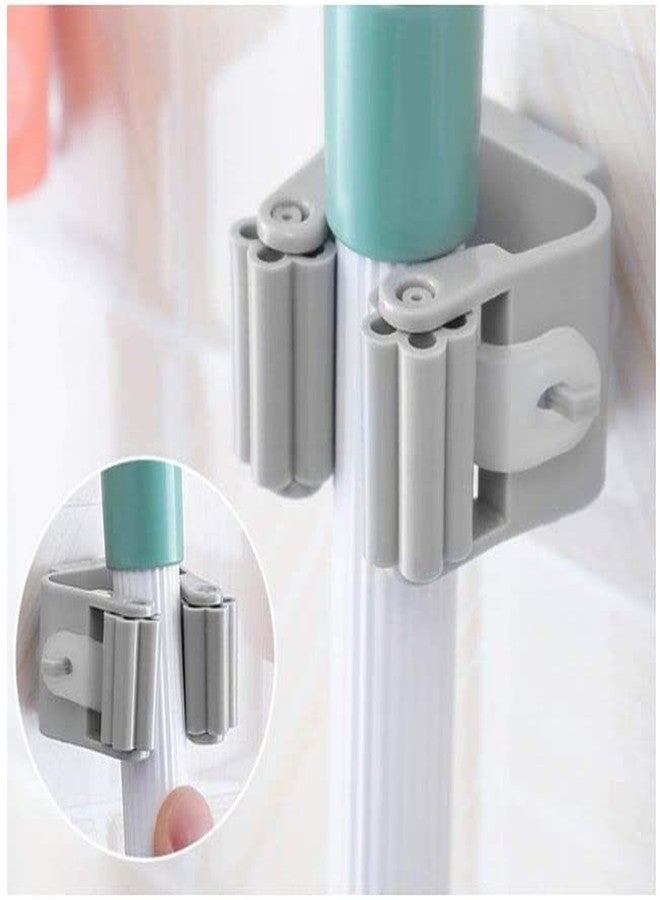 AG E-Com Mop and Broom Holder Wall Mounted, Magic Sticker Series Self Adhesive Anti-Slip Wall Mounted Single Mop/Broom Holder (Pack Of 3) - Image 5